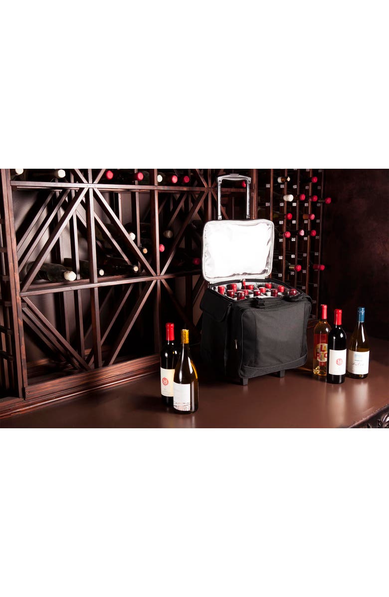 Legacy Bodega Rolling Wine Cooler, Alternate, color, Black