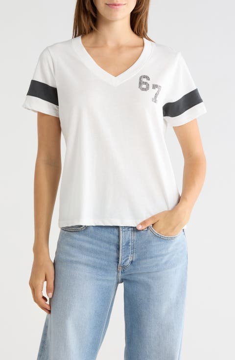Micky Graphic V-Neck T-Shirt