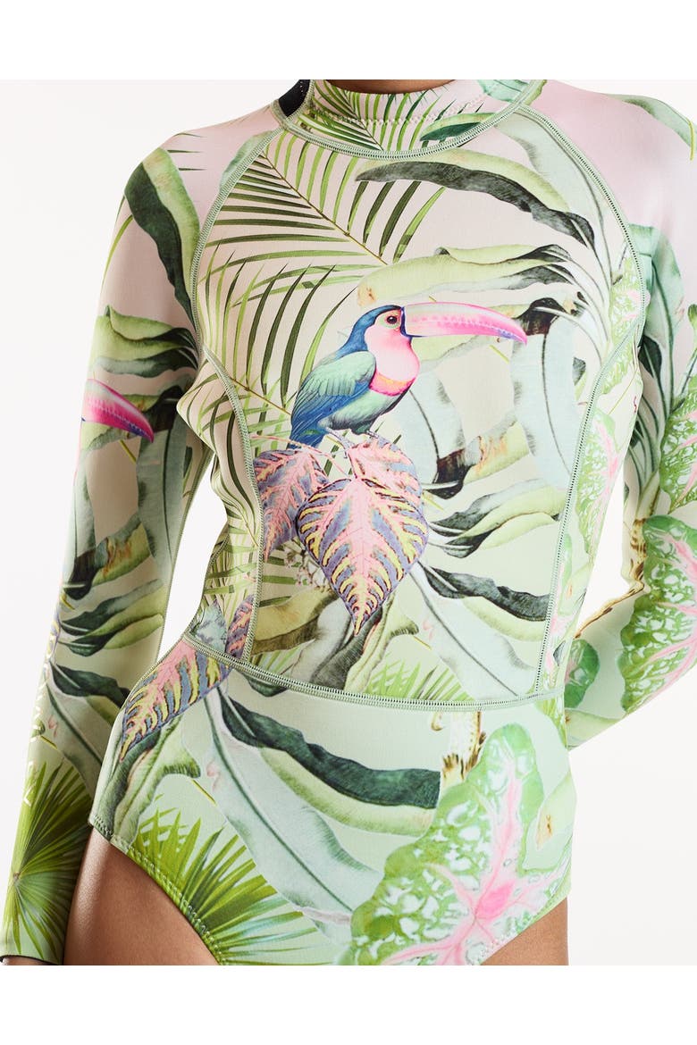 Palm Mirage Wetsuit, Alternate, color, Green