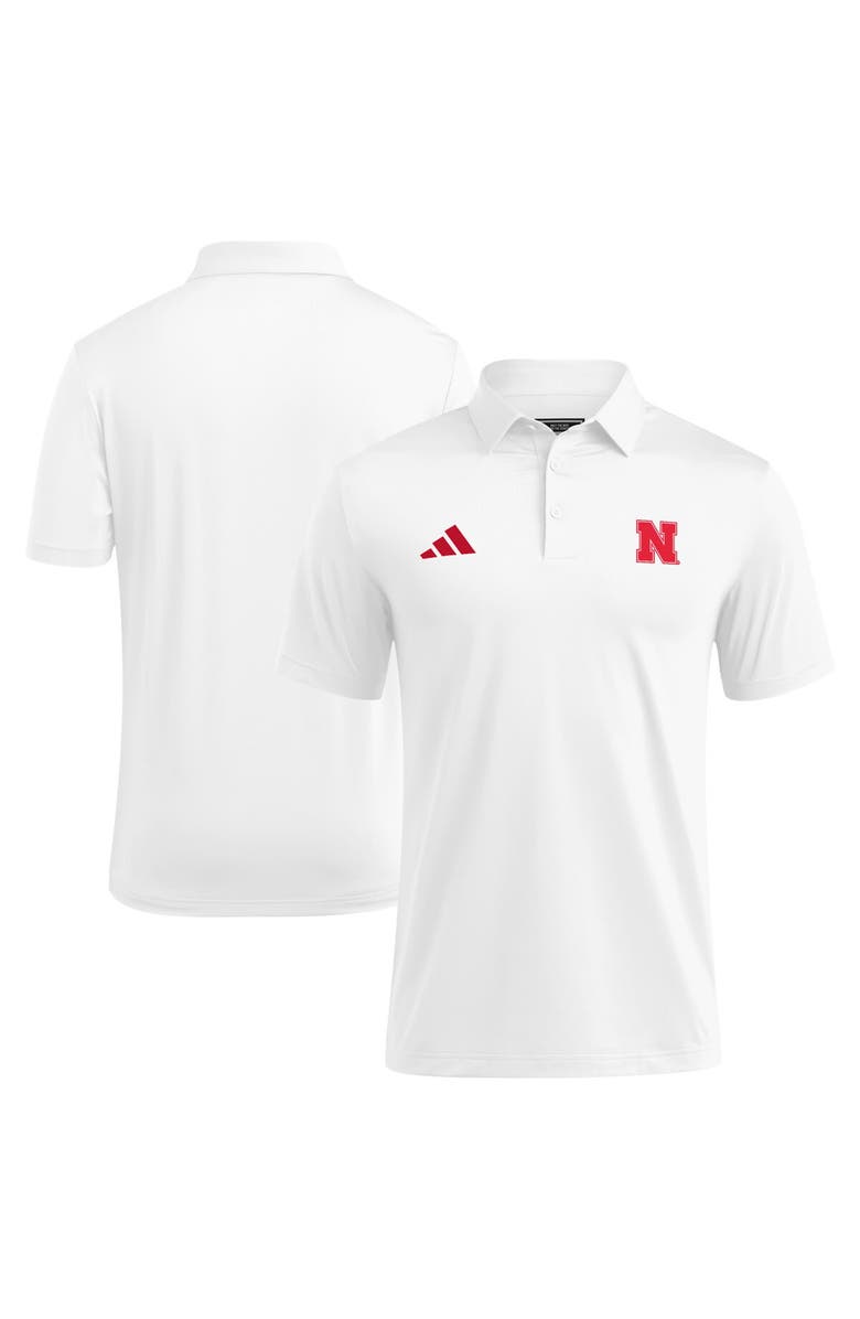 adidas Men's adidas White Nebraska Huskers Ultimate 365 Polo, Main, color, White