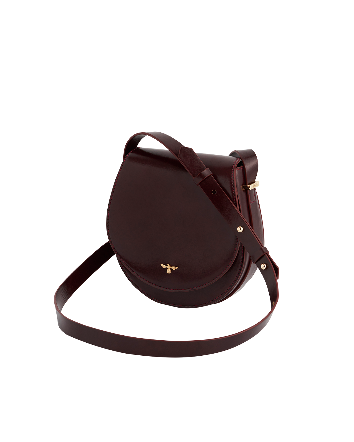 Fable England Cherry Red Saddle Bag, Alternate, color, 