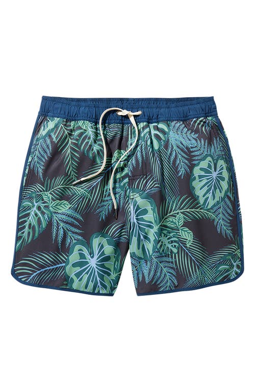 Fair Harbor Anchor Water Repellent Swim Trunks In Blue