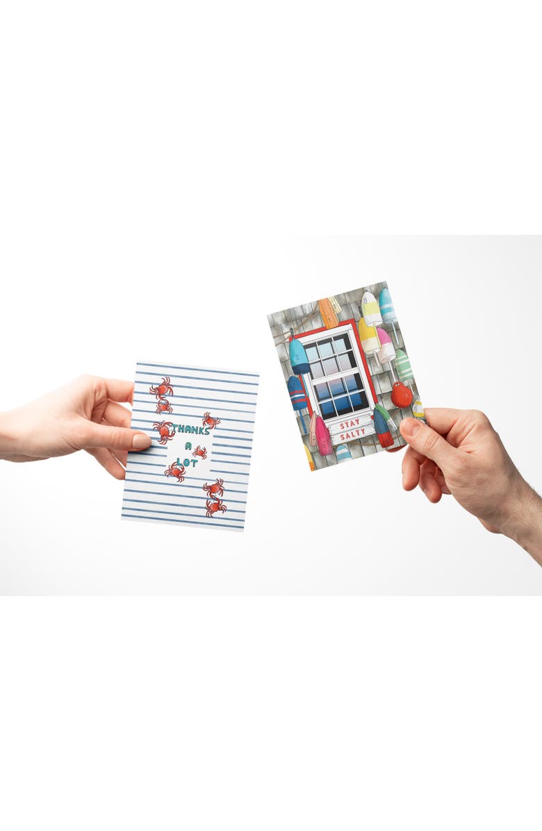 Ramus & Co Everyday Greeting Card Pack (3ct) "Crabs, Peonies, Stay Salty", Alternate, color, Multi-Pack