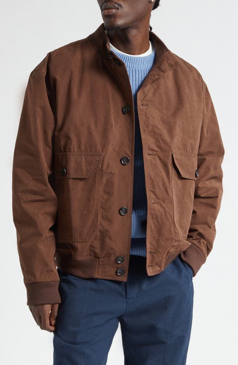 Water Repellent Nylon Rib Collar Jacket