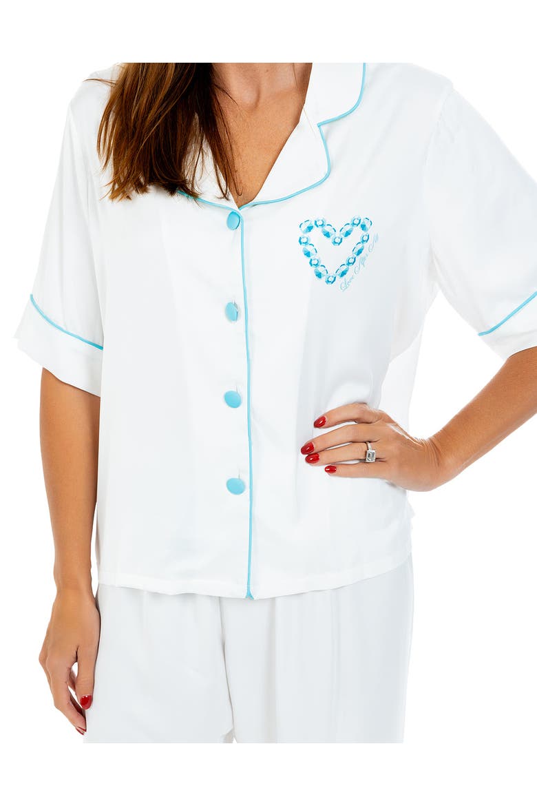 Silky Bride Love After All, Short Sleeve Pant, Alternate, color, Bride Love After All