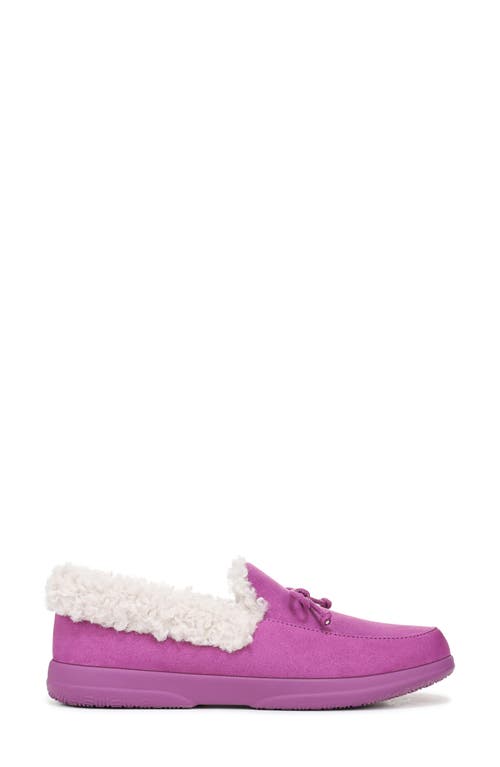 Vionic Claribel Faux Shearling Lined Slipper In Purple