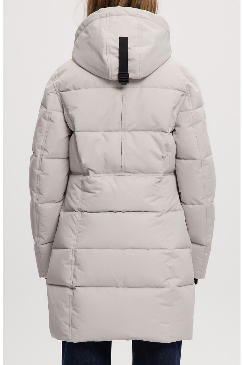 Addie Water Resistant Quilted Hooded Parka, Alternate, color, SNOW