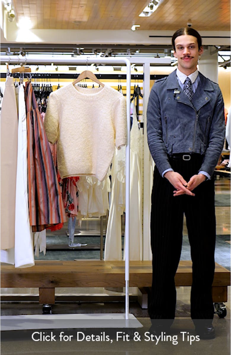 Puff Sleeve Bouclé Sweater, sales video thumbnail