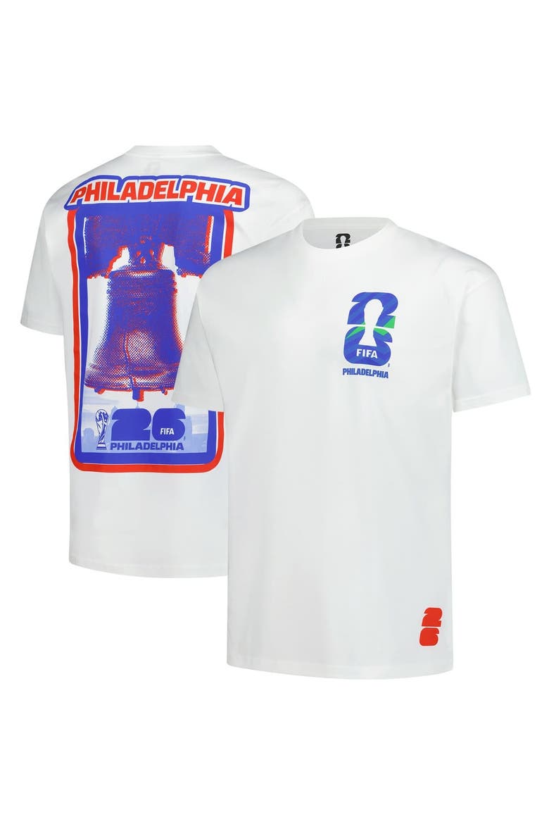 Men's Outerstuff  White 2026 FIFA World Cup Philadelphia Host City Local Oversized T-Shirt, Main, color, White