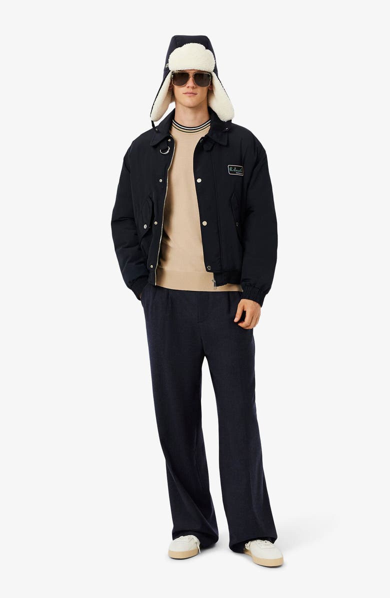 Lacoste Classic Fit Semi Fancy Sweater, Alternate, color, Viennese/ Navy Blue