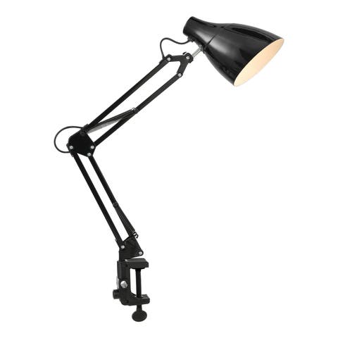Odile Classic Industrial Adjustable Articulated Clamp-On LED Task Lamp