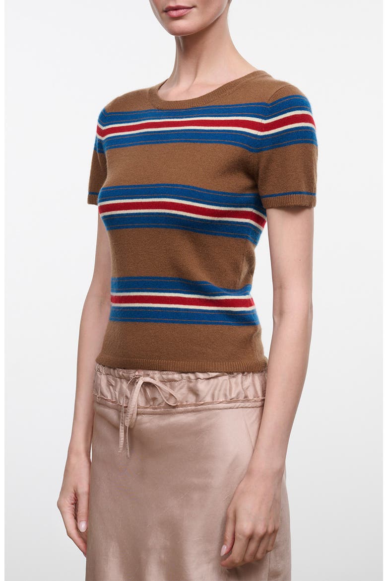 Easy Striped Cashmere Sweater, Alternate, color, SAVOY STRIPE