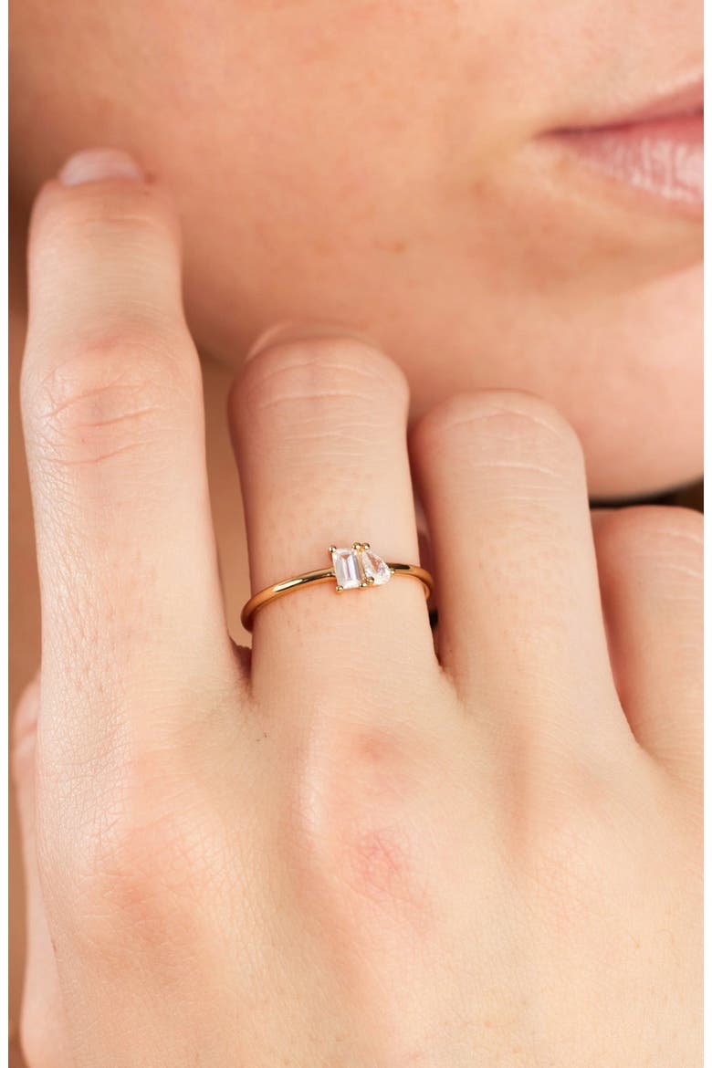 Toi et Moi Ring, Alternate, color, SILVER