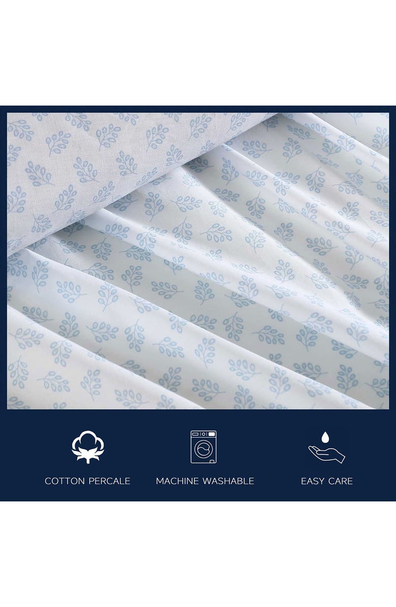 Nautica Breezy Bloom 200 Thread Count Cotton Percale Sheet Set, Alternate, color, 