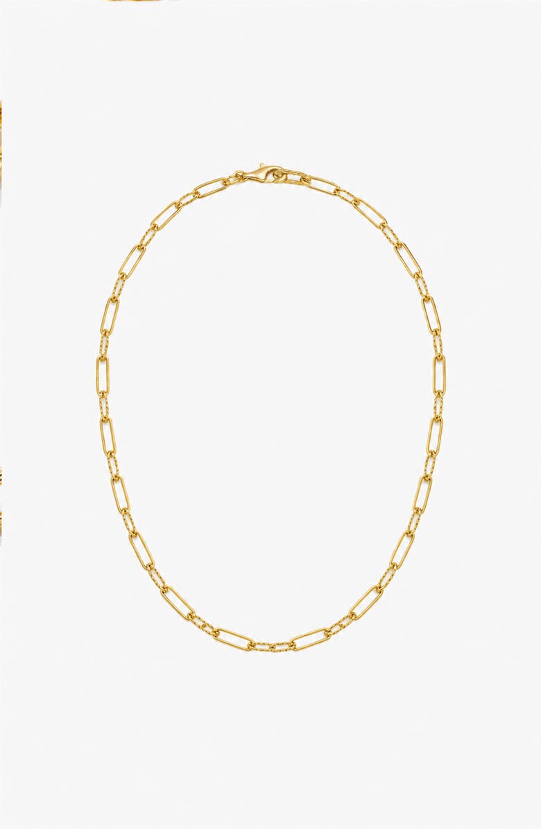 YOJ Molten Link Chain Necklace In Gold, Alternate, color, Gold