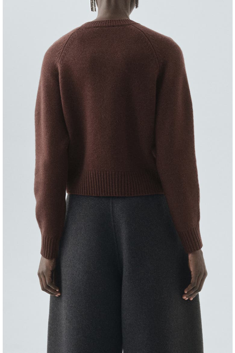 Selection Wool & Cashmere Cardigan, Alternate, color, CHOCOLATE