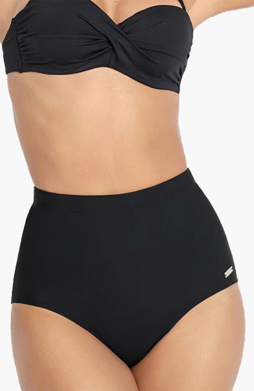 Lascana Shaping High Waisted Bikini Bottom In Black