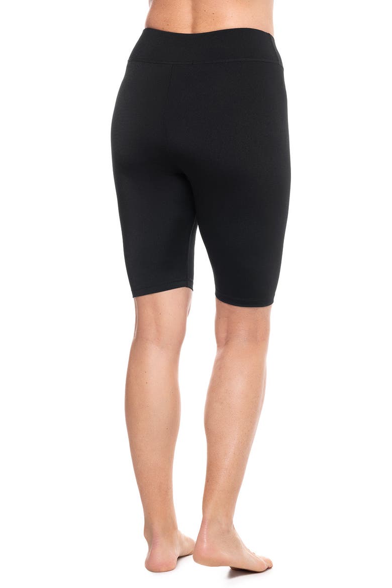 Women's Deep Water Swim Shorts, UPF 50+ Sun Protection, Alternate, color, Black