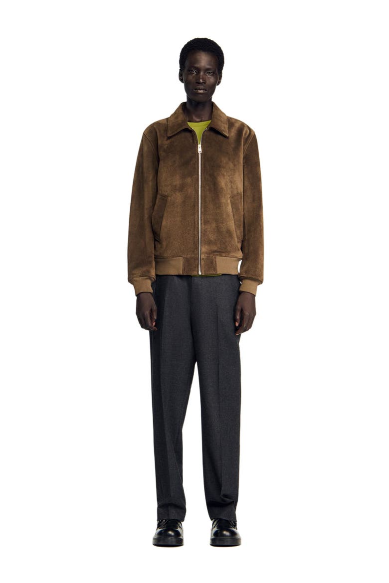 Quilted zip jacket, Alternate, color, Caramel