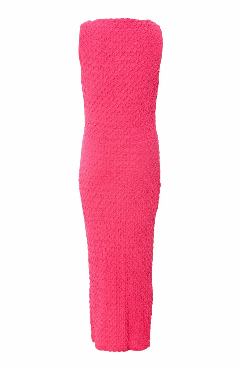 QUIZ Textured Jersey Midi Dress With Twist Strap Detail, Alternate, color,