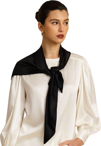 SILKSILKY Pure Silk Classic Elegant Square Scarf | Nordstrom