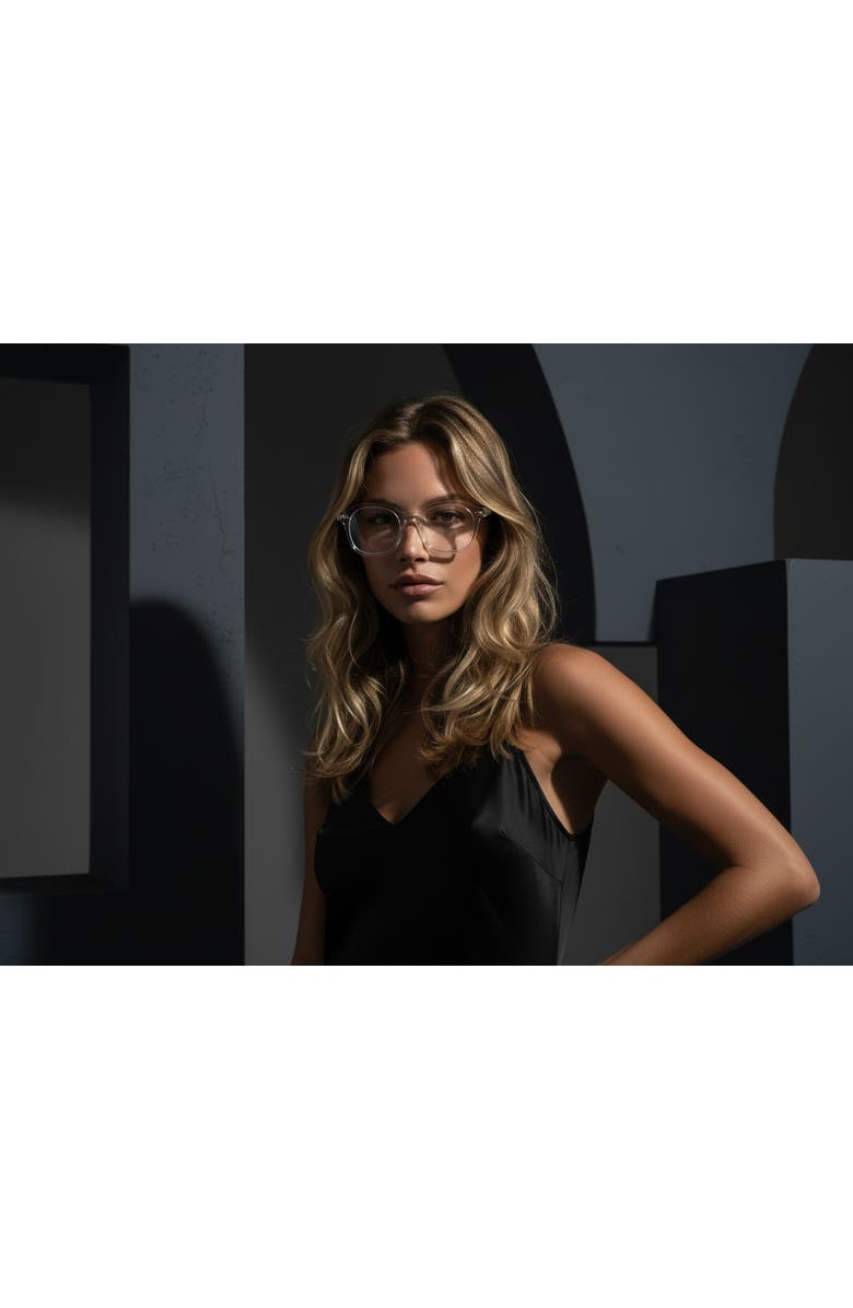 NCMPRBL Clearview 46mm Geometric Eyeglasses, Alternate, color, Clear