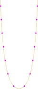 Ember Fine Jewelry 14K Gold Beaded Enamel Station Necklace