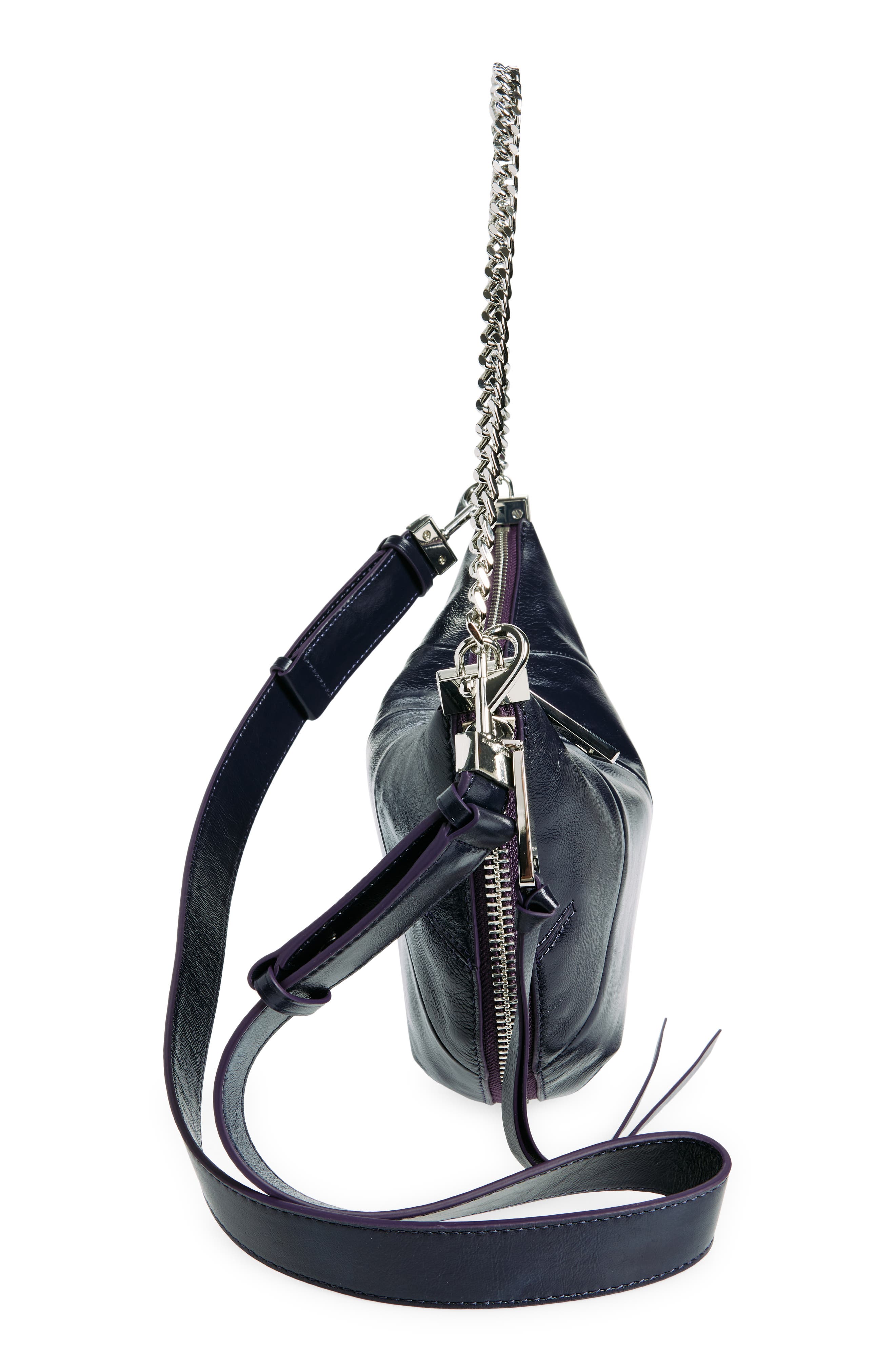 Rebecca Minkoff Zip Around Leather Crossbody Bag, Alternate, color, 