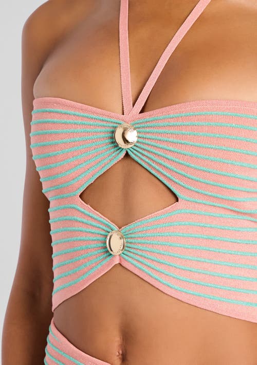 Retroféte Retrofête Brea Knit Top In Metallic