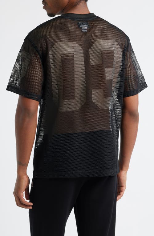 Billionaire Boys Club Varsity Mesh Graphic Jersey In Black
