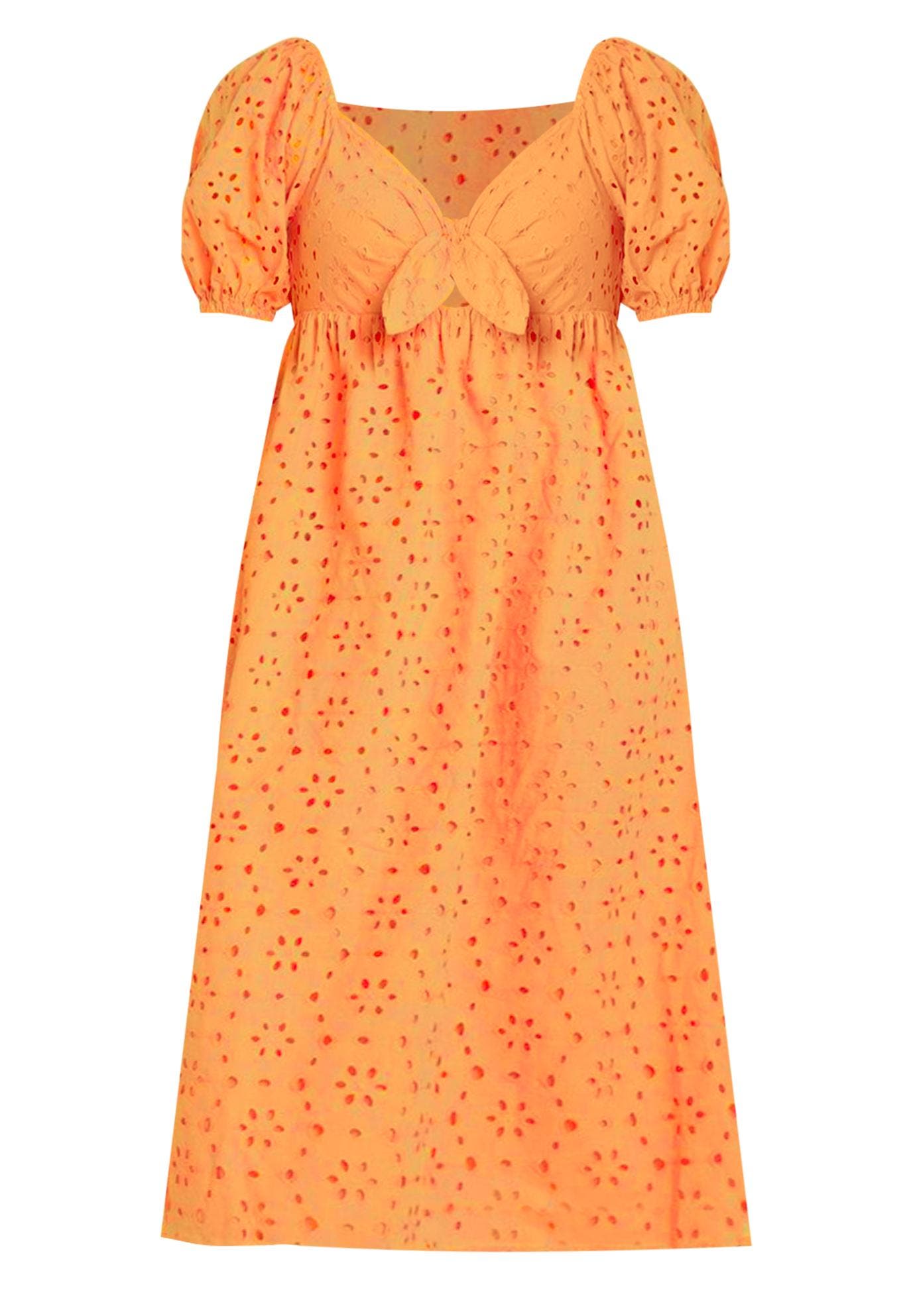Eyelet Tie Front Maxi Dress - image 2