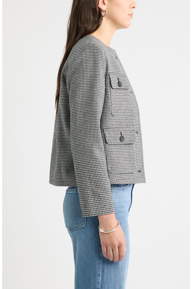 Houndstooth Lady Jacket, Alternate, color, BLACK- IVORY HOUNDSTOOTH