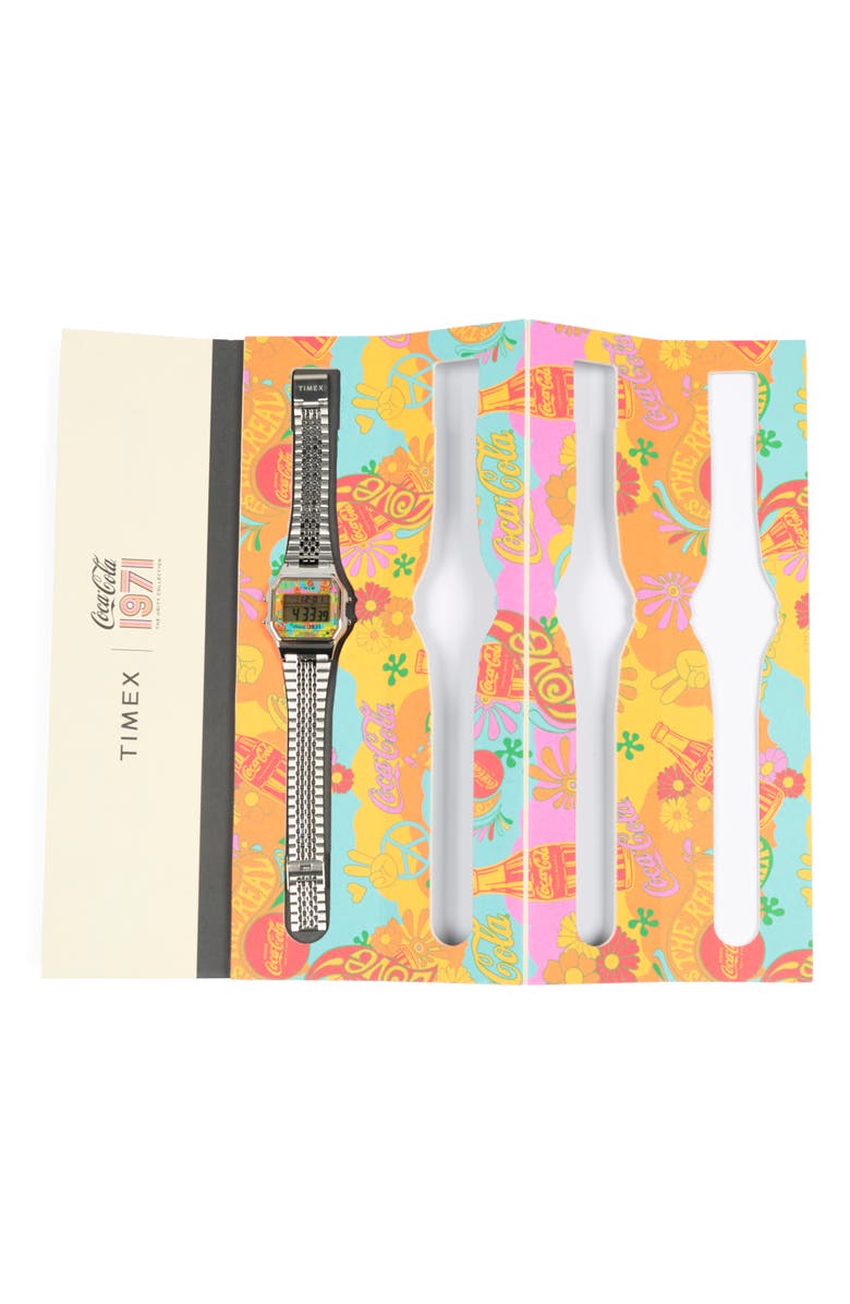 Timex<sup>®</sup> Men's T-80 x Coca-Cola Unity Collection Bracelet Watch, 34mm, Alternate, color,