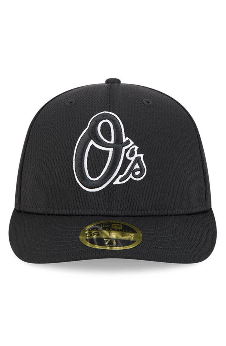 New Era Men's New Era Black Baltimore Orioles 2025 MLB Clubhouse Low Profile 59FIFTY Fitted Hat, Alternate, color, 
