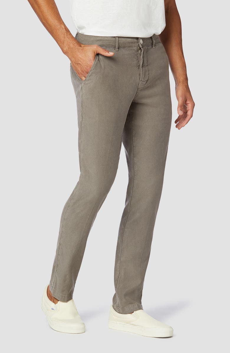 Hudson Jeans Classic Slim Straight Fit Stretch Linen Blend Chino Pants, Alternate, color, 