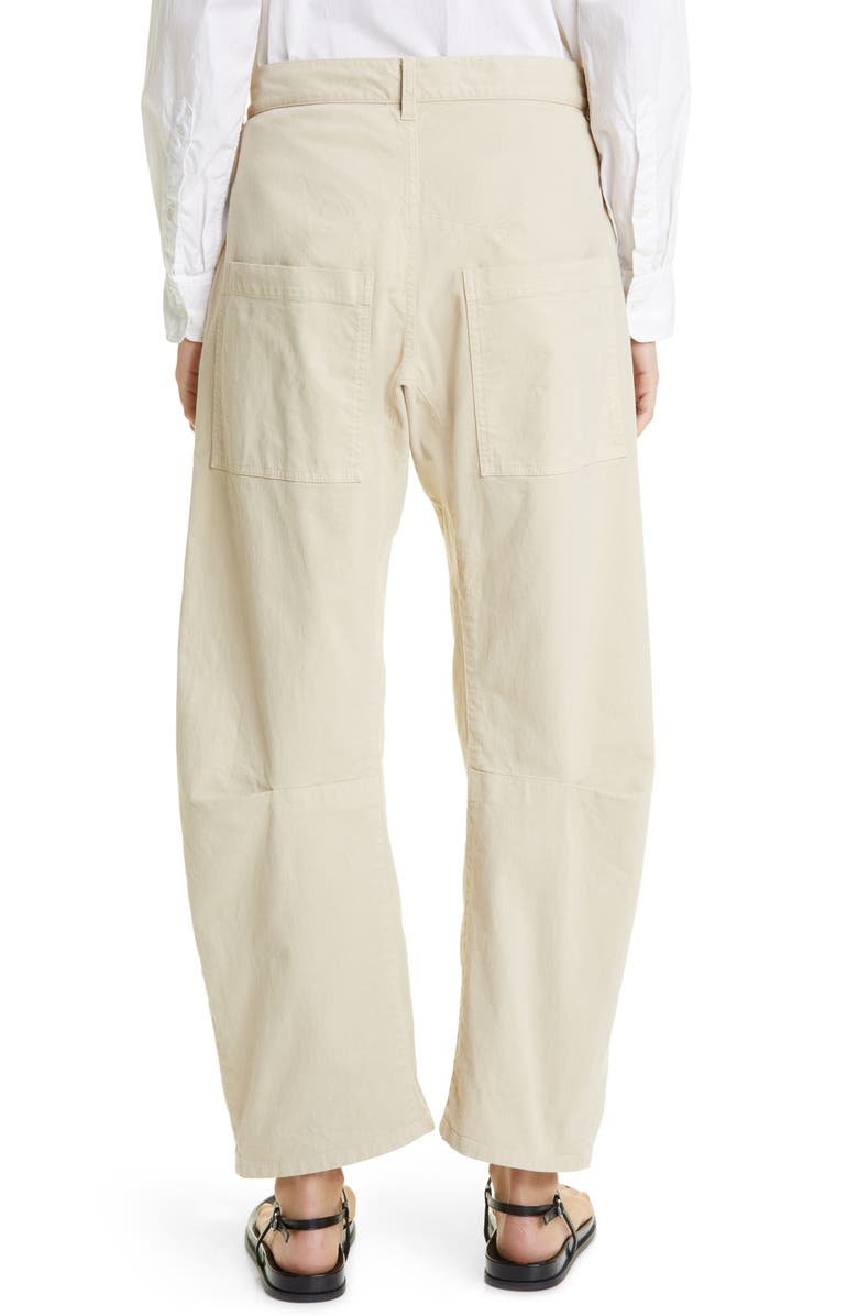 Nili Lotan Shon Stretch Cotton Pants, Alternate, color, Sandstone