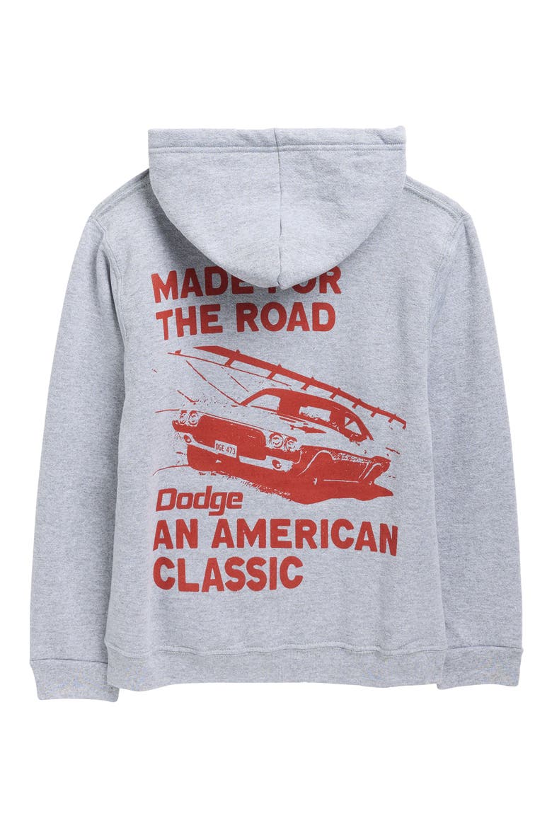 Kids' Dodge Made For The Road Cotton Hoodie, Alternate, color, HEATHER SPORT GREY
