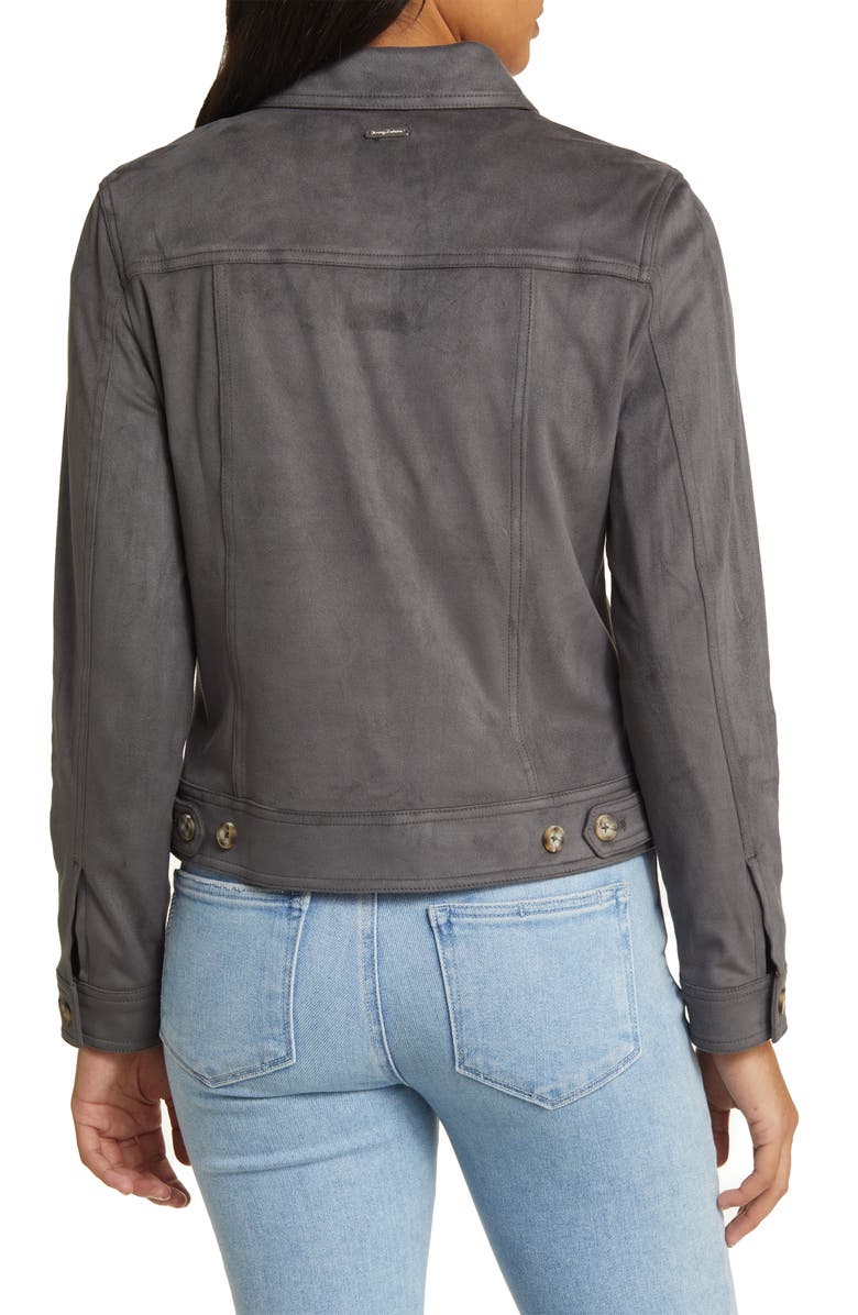 Tommy Bahama Salina Sands Faux Suede Trucker Jacket, Alternate, color, 