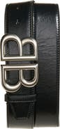 Balenciaga Monaco BB Calfskin Leather Belt