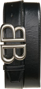Balenciaga Monaco BB Calfskin Leather Belt