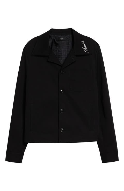 Script Collar Cotton Jacket