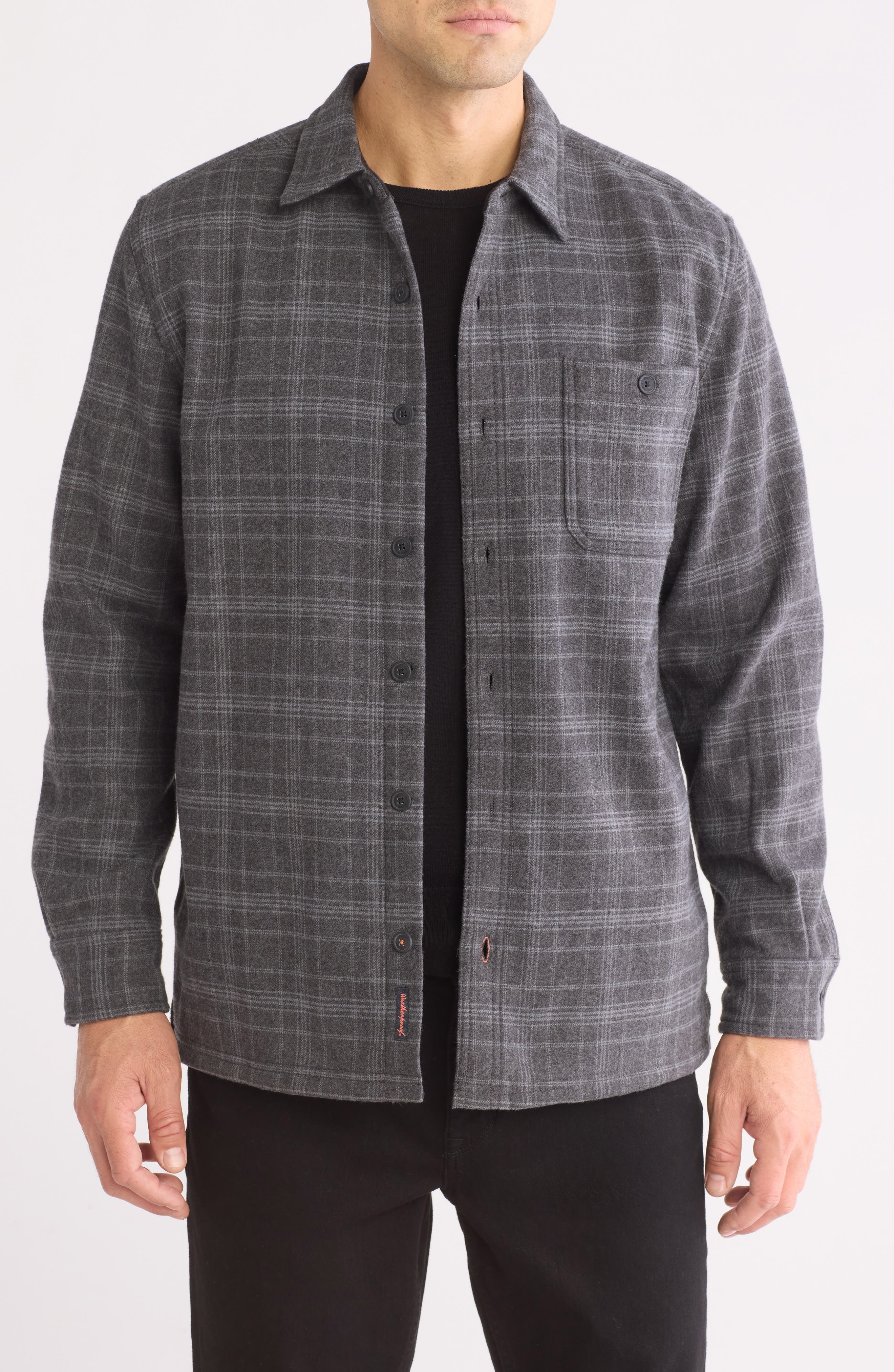 Weatherproof® Plaid Flannel Fleece Bonded Shirt Jacket