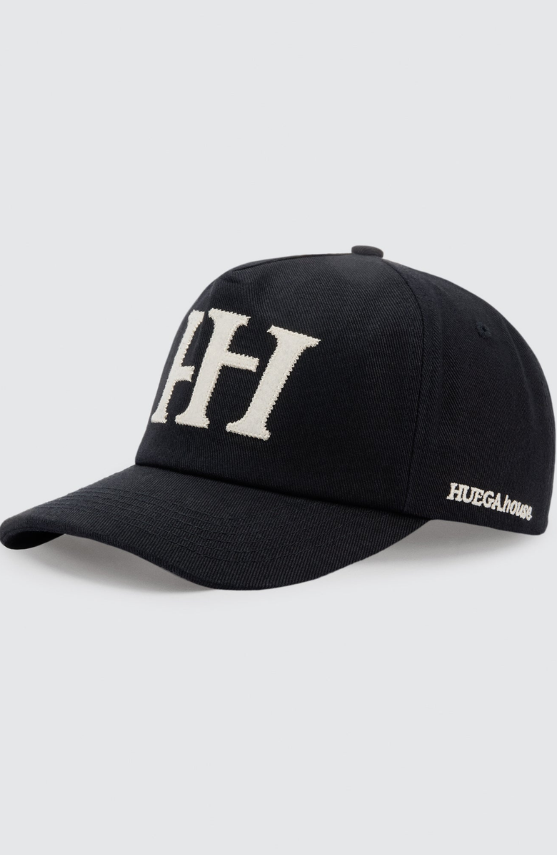 Huega House Icon Canvas Hat, Alternate, color, Black