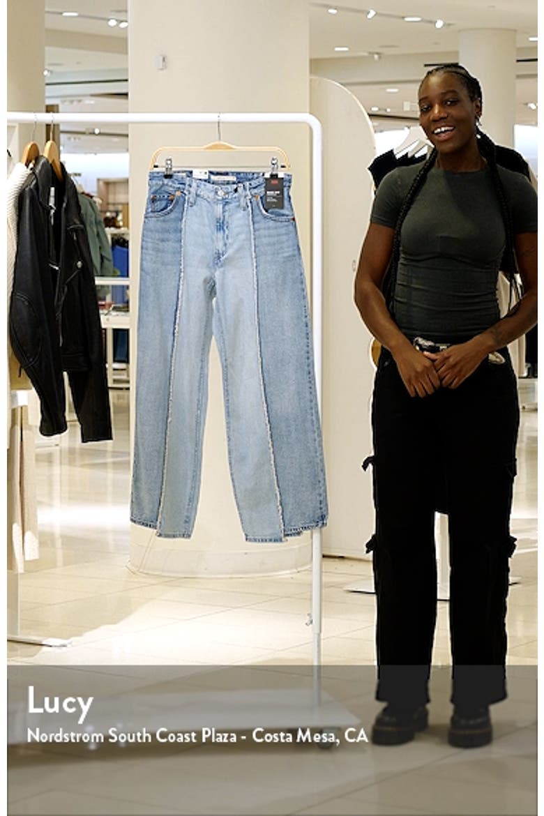 Recrafted Crop Baggy Wide Leg Dad Jeans (Women) | Nordstrom