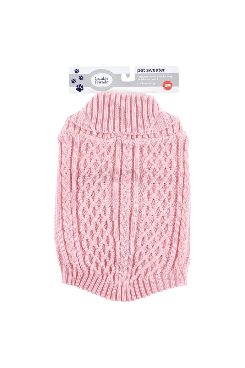 Pet Sweater, Alternate, color, Pink
