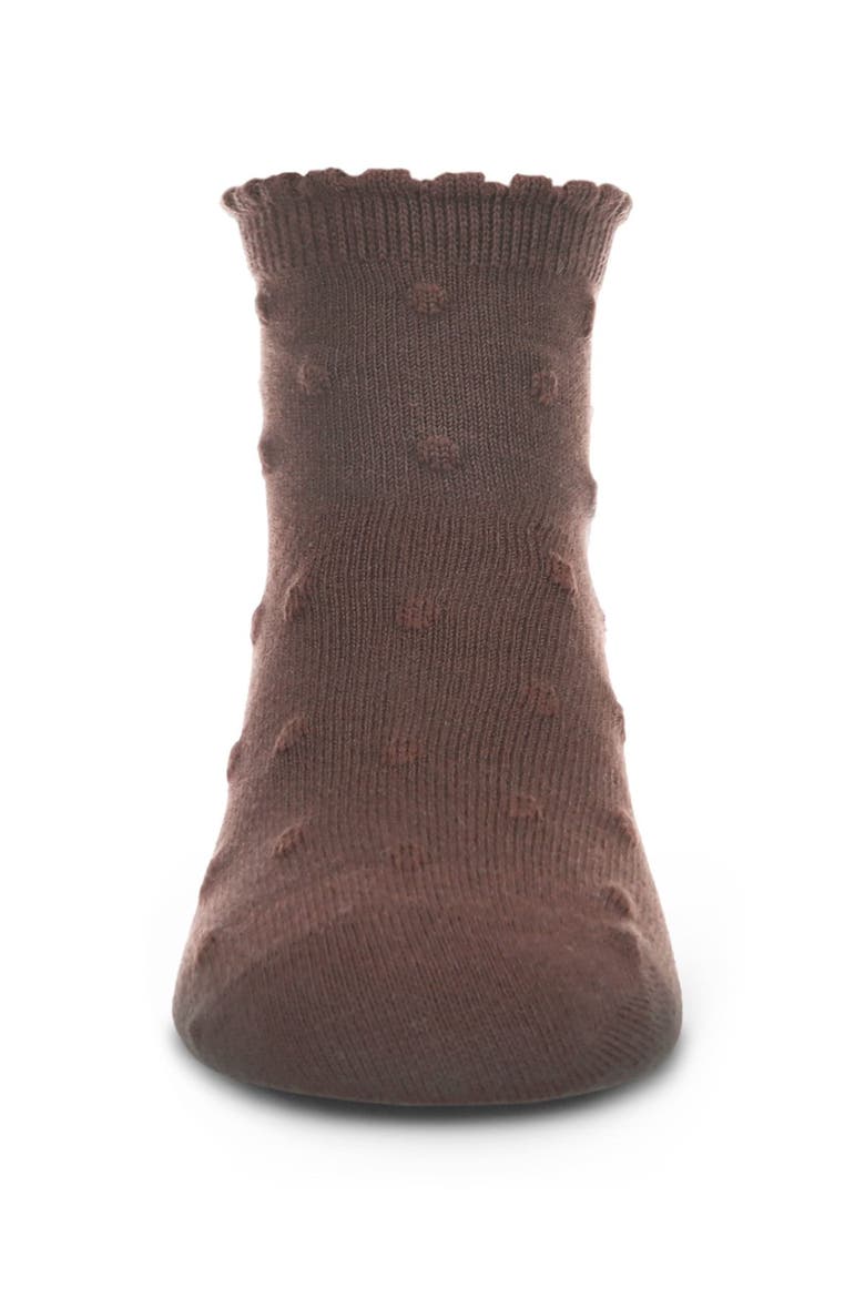Swiss Dot Anklet Socks, Alternate, color, Java