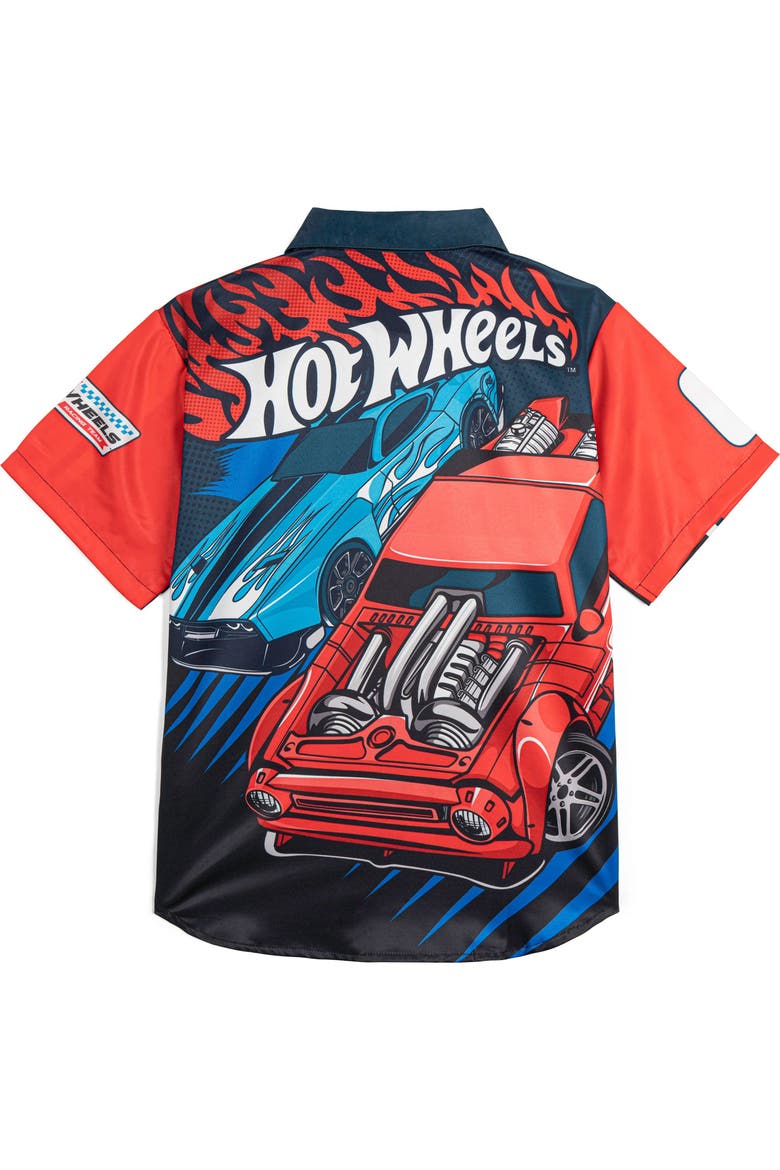 Button-Down Shirt, Alternate, color, Navy Blue Racing