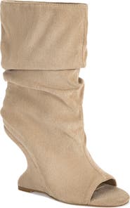 AZALEA WANG Marin Peep Toe Bootie