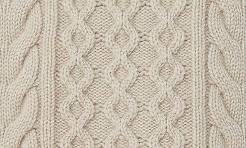 Max Mara Miele Chunky Wool & Cashmere Cable Knit Sweater In Green