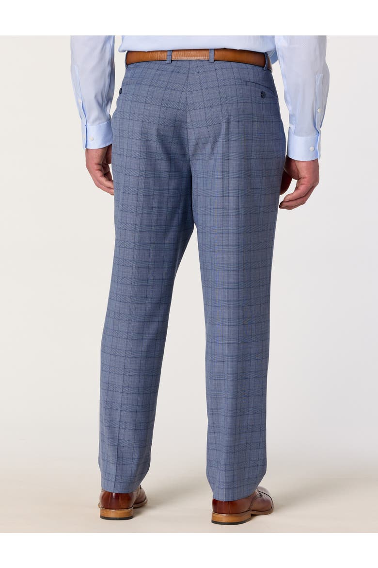 Big & Tall Glen Plaid Suit Pants, Alternate, color, BLUE